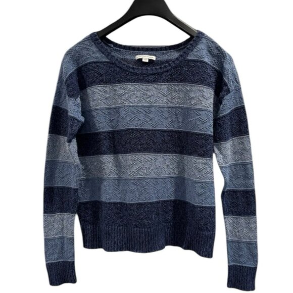 American Eagle Outfitters Sweaters - American Eagle 100% Cotton Knit Sweater | Blue‎ Stripe | Size Medium